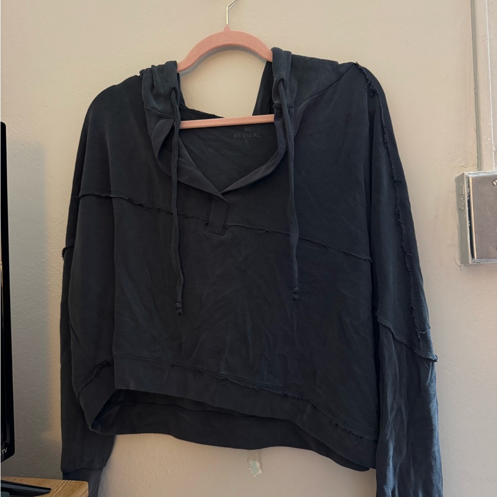 Charcoal Gray Hoodie Sweatshirt
